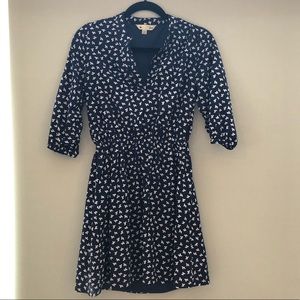 Yumi shift dress in mini bow print